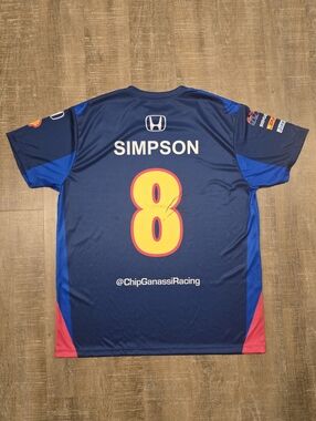 NWT, IndyCar, Kyffin Simpson, Signed 2025 Jersey, Chip Ganassi Racing, Sz M